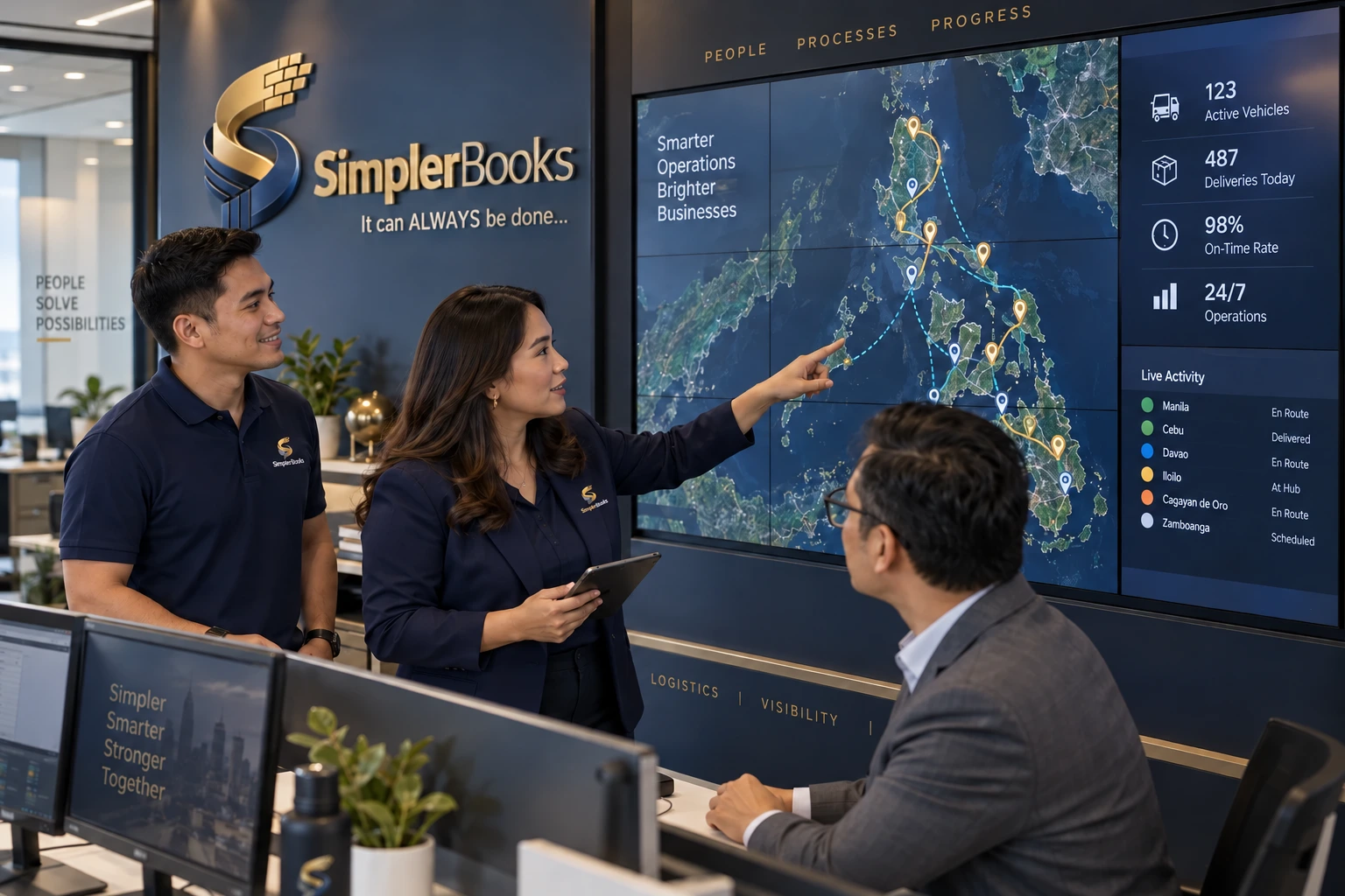 AI-created SimplerBooks command center consultation