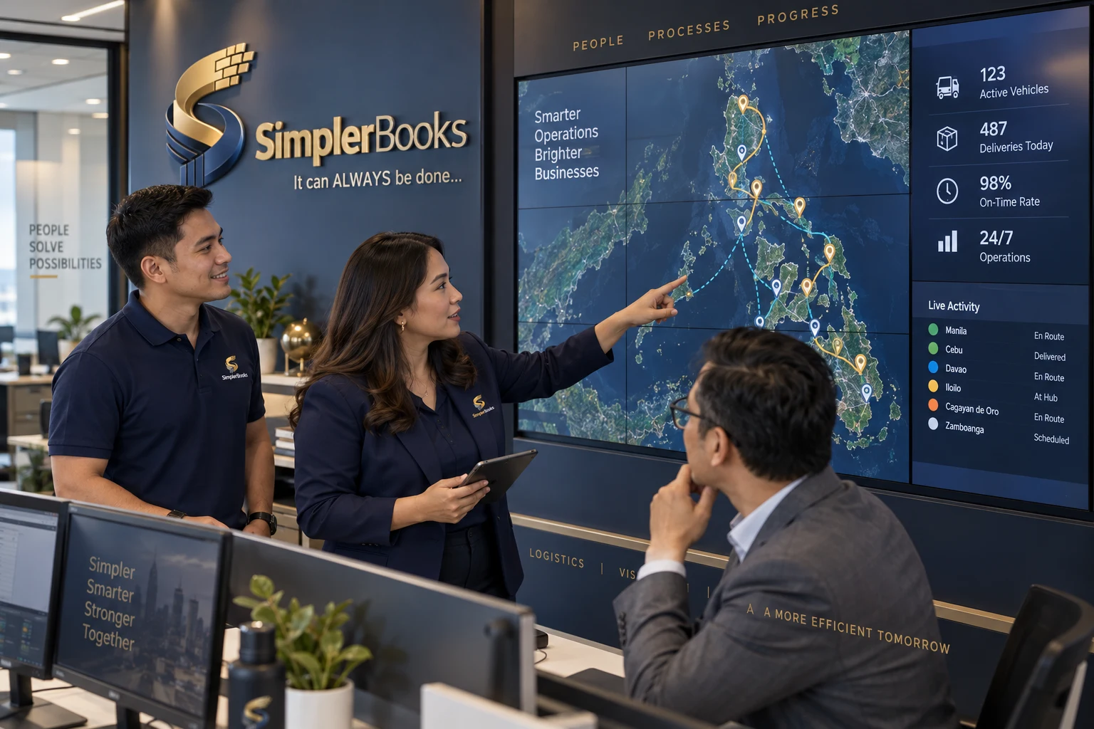 AI-created SimplerBooks command center consultation