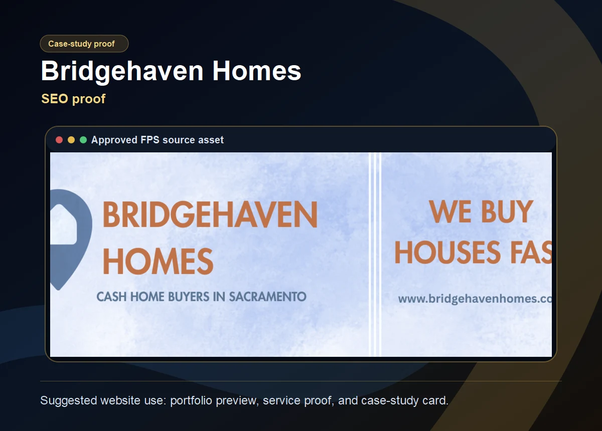 Bridgehaven Homes approved FPS case-study card.